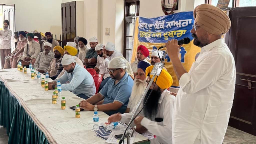 लोक मिलनी के दौरान चेयरमैन दलवीर सिंह ढिल्लों ने घनौरी कलां के ग्रामीणों से किया सीधा संवाद